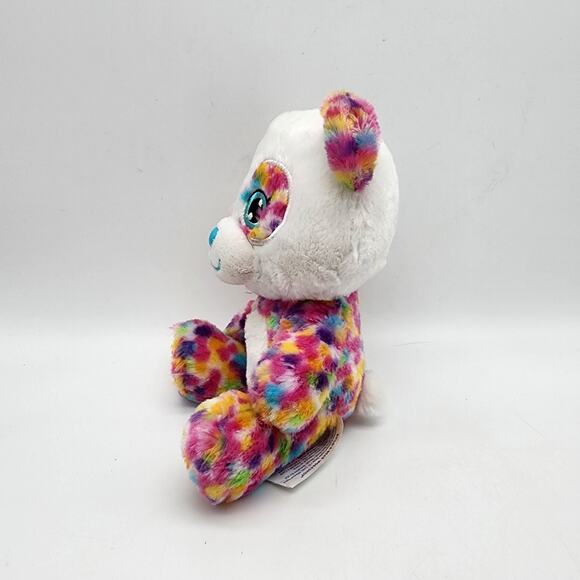 Build a Bear Small Fry Confetti Panda Bear Plush 8" Light Blue Nose Speckled Fur - Picture 5 of 9